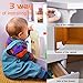 Magnetic Baby Proofing Safety Locks, 12 Locks with 2 Keys, 3M ADHESIVE for Cabinet Drawer Baby Safety Cabinet Locks, No Drilling or Screws Needed, White