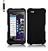 32ndShock Proof Defender Heavy Duty Tough case Cover for BlackBerry Z10 + Screen Protector, Cleaning Cloth and Touch Stylus - Black