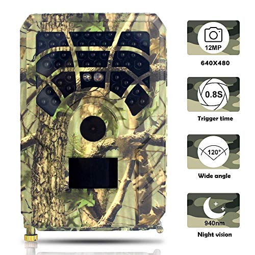QZMVER Mini HD Wildkamera, Hunting Camera Fotofalle 120° Weitwinkel Vision Infrarote Nachtsicht Überwachungskamera… – Bild 5
