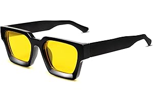 VANLINKER Thick Square Sunglasses for Men Women Retro Chunky Rectangle Shades UV400 Protection VL9731