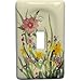 Leviton Wildflower Porcelain Light Switch Cover Toggle Wall Plate 89501-WFL