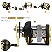 Burning Shark Towing Spool Sole Level Wind Reels, Pull Reels Boat Fishing Fishing Ocean for Sea Bass Salmon (STC40)