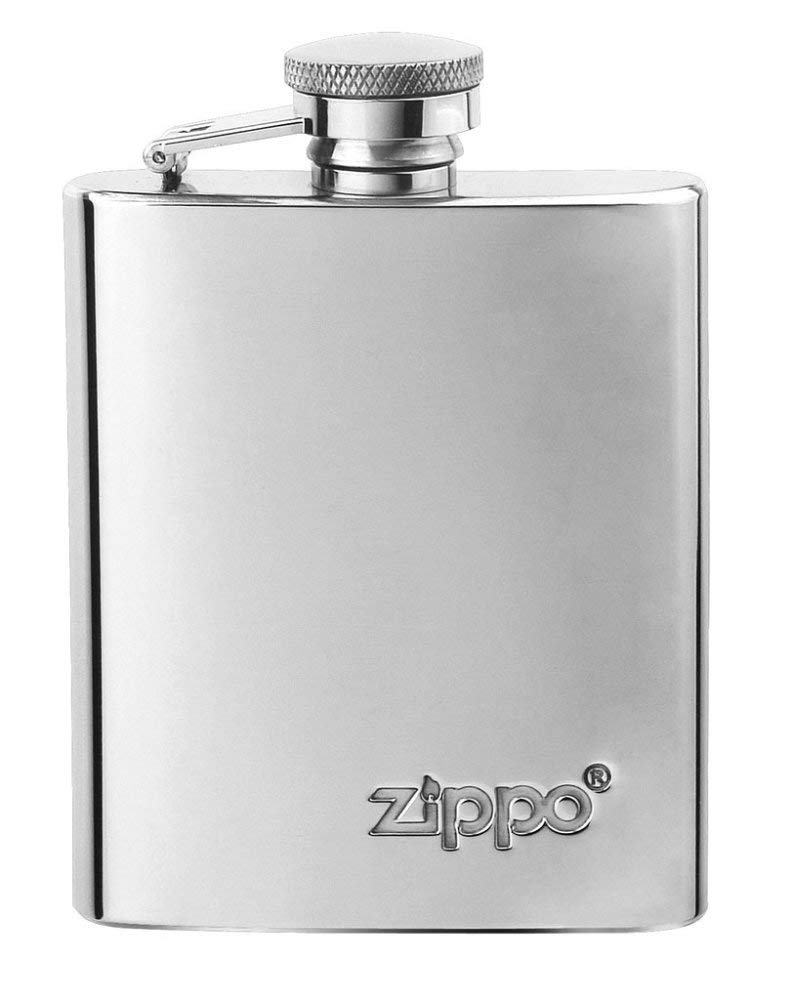Zippo Stainless Steel Flask - High Polished Chrome, 3 oz