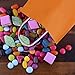 SIQUK 36 Pieces Colored Paper Bags Kraft Candy Bags Party Favor Bag with Handles for Party, 6 Colors