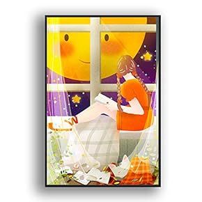Framed Canvas Wall Art for Living Room, Bedroom Flow in The Dream Canvas Prints for Modern Home Decoration Ready to Hang - 16"x24" inches