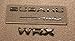 For SUBARU WRX BLACK REAR BADGE BUNDLE (SAVE $$$$ with Bundle) 2015+ WRX/STI (Glossy Black)