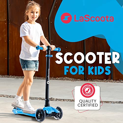 LaScoota 2in1 Kids Kick Scooter, Adjustable Height Handlebars and
