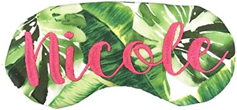 Personalized Palm Leaf Sleep Mask