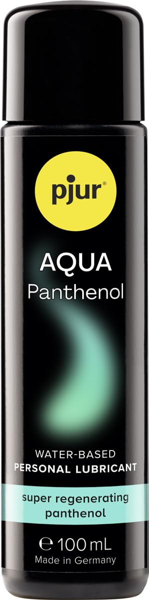 pjur Aqua Panthenol - Water-Based Lubricant with moisturising panthenol - nourishes Without Feeling Sticky - Also for Sex Toys (100ml)