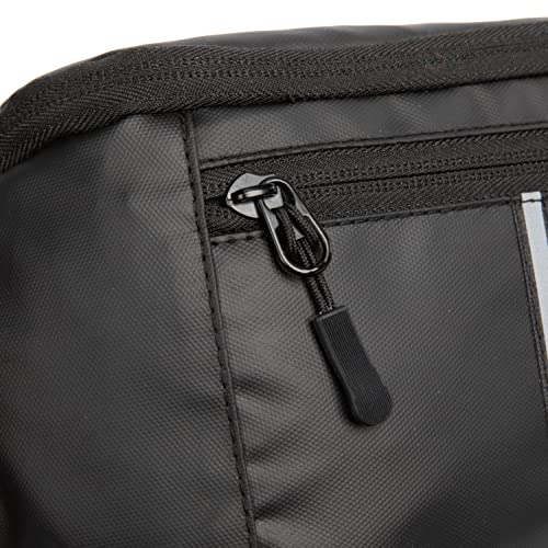 Bauchtasche Gürteltasche für Damen und Herren Hüfttasche Outdoor Groß Handytasche Sport Wasserdicht Laufgürtel Umhängetasche Geldgürtel Verschenken Sie EIN Kreditkartenetui (Schwarz-Wasserdicht)
