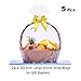LazyMe Clear Basket Cellophane Bags Shrink Wrap Bags for Gift Basket, 24 x 30 inch, Thick 2.5mil (5)