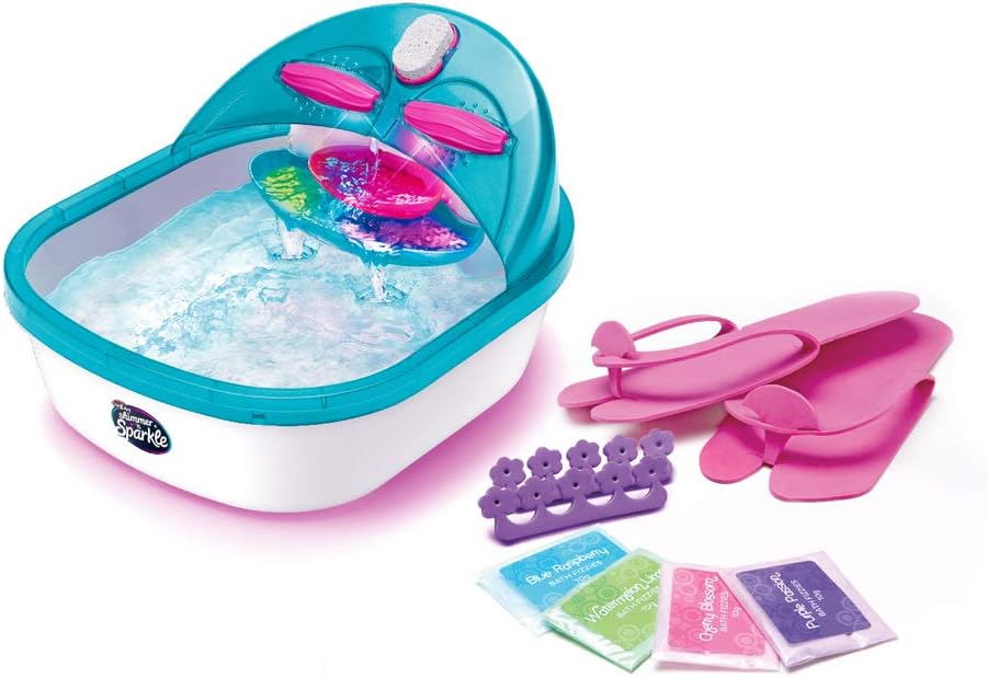 Cra-Z-Art Shimmer ‘n Sparkle 6 n 1 Real Massaging Foot Spa, Blue: Toys & Games