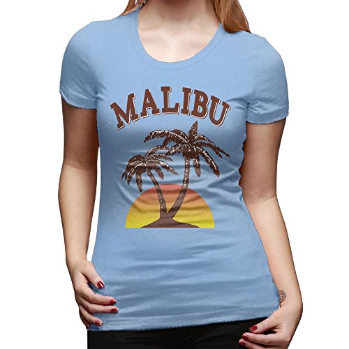 CRXSM Malibu Rum by IligalOdin Cool Digital Printing Shirts for Womens Large SkyBlue