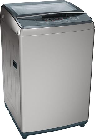 Bosch 8kg Fully Automatic Top Loading Washing Machine (WOE802D0IN, Silver)
