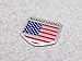 Generic Car Racing Sports US USA American Flag Shield Emblem Badge Decal Sticker