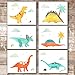 Dinosaur Wall Decor Art Prints (Set of 6) - Unframed - 8x10s | Educational Prehistoric Decor for Kids' Rooms | Wall Decor for Boys and Girls Bedrooms or Nurseries | Bathroom Pictures Wall Decor