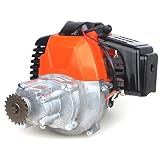 Wingsmoto 49cc Engine w/Gear Reduction Transmission for Pocket Bike Gas Scooter Mini ATV 20T T8F Sprocket ScooterX Dirt Dog Xracer