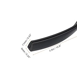 uxcell U Channel Edge Trim, 14.8ft Length Rubber