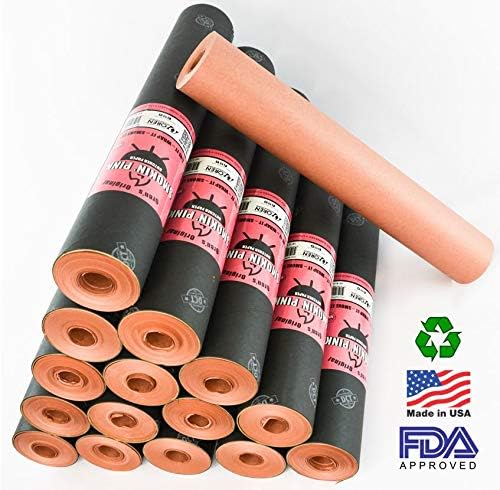 Smokin' Pink Butcher Paper Kraft Roll | FDA Approved | USA Made | Best Peach Paper for BBQ Briskets, Smoking & Wrapping Meats | All Natural | Unbleached Unwaxed Uncoated | Texas Style