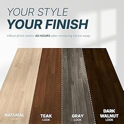 Hevea Unfinished Butcher Block Countertop 60"L x
