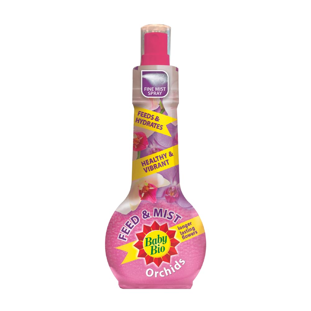 Baby Bio Orchid Feed and Mist, 175ml - Ready To Use Orchid Fertiliser Mist Spray - for Growing Vibrant Flowering and Healthy Orchids - Humidity Support - Indoor Plant Nutrition