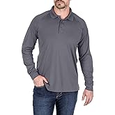 5.11 Tactical Men's Performance Long Sleeve Work Polo, 100% Polyester Fabric, Style 72049/72049T