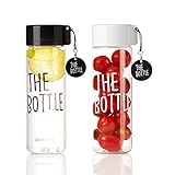 TheJD The Bottle Transparent Bucket Pail Water Bottle BPA Free Non-Toxic