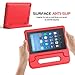 MoKo Case for All-New Amazon Fire HD 8 Tablet (6th/7th/8th Generation, 2016/2017/2018 Release) Kids Shock Proof Convertible Handle Light Weight Protective Stand Cover Case for Fire HD 8,RED