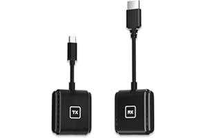 SmartSee Wireless USB C to HD Transmitter and Receiver Kit Screen Mirror and Screen Extender for iPhone 15 16 Mac iPad to TV 