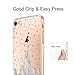 Unov Case Compatible with iPhone SE (2022) iPhone SE (2020) iPhone 8 iPhone 7 Case Clear with Design Embossed Pattern TPU Soft Shock Bumper Absorption Slim Protective 4.7 Inch (Watercolor Castle)