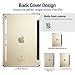 iPad Pro 9.7 Case, ESR Clear Hard Case [Perfect Match with Smart Keyboard] with Soft TPU Bumper [Corner Protection] Slim Fit Back Shell Cover Compatible for iPad Pro 9.7 inch (Champagne Gold)
