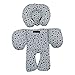 JYOKO Kids Reducer Cushion Infant Head & Baby Body Support Antiallergic 100% Cotton (Head, Body and Back Support, Black Star) 3 Parts