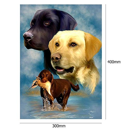Mosaic Making 5D DIY Full Drill Diamond Painting Dog Cross Stitch Embroidery Mosaic Painting Kit - Thumbnail 7