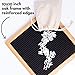 Black Felt Letter Board with Letters Pre-Cut - Oak Wooden Frame and Stand - 340 Changeable Letters, Numbers & Emojis Separated in Canvas Bag - Share Your Message with Family and Friends - 10