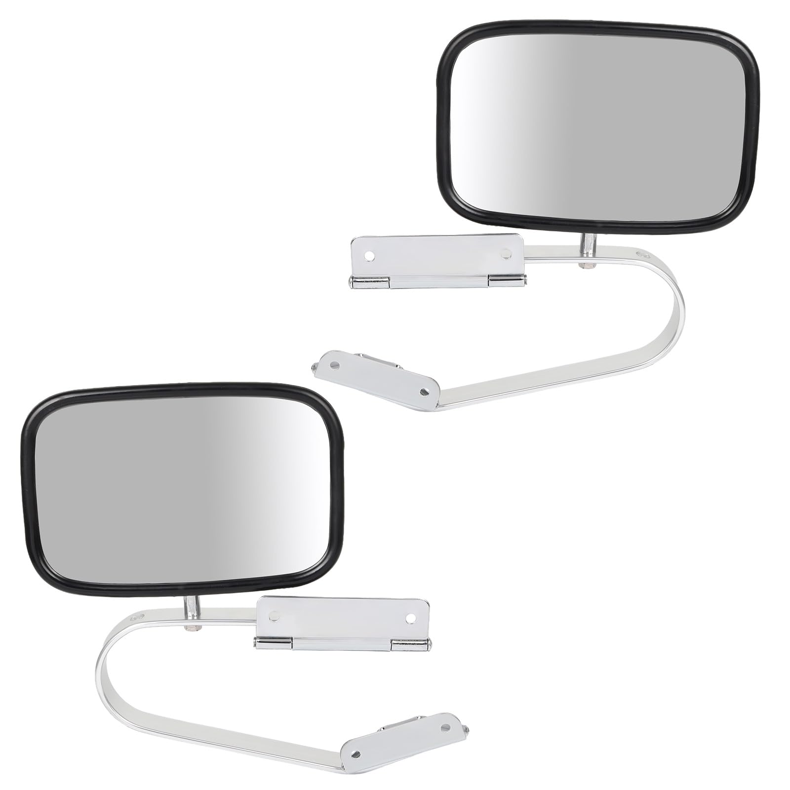 Photo 1 of SCITOO Side View Mirrors fit 1980-1996 For Ford For F150 For F-250 For F-350 F450 Ranger Bronco Explorer Truck Pickup Plastic by Replacement Mirrors Side Mirrors Pair Chrome