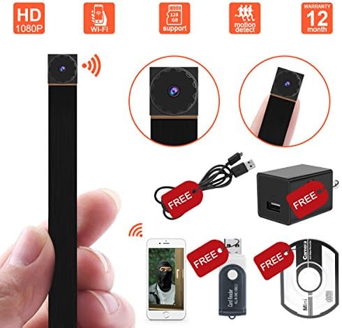 1080P Wireless WiFi Mini Hidden Camera Hidepoo IP Camera Pet Monitor Tiny Spy Camera Portable Nanny Cam with Motion Detection(IOS Android)