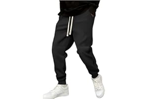 Mens Joggers Pants Lightweight Slim Fit Workout Running Track Pants Casual Elastic Waist Drawstring Tapered Sweatpant