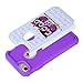 iPhone 7 Case, SGM Hybrid Gel Rhinestone Bling Armor Defender Case For Apple iPhone 7 (Purple (Owl))