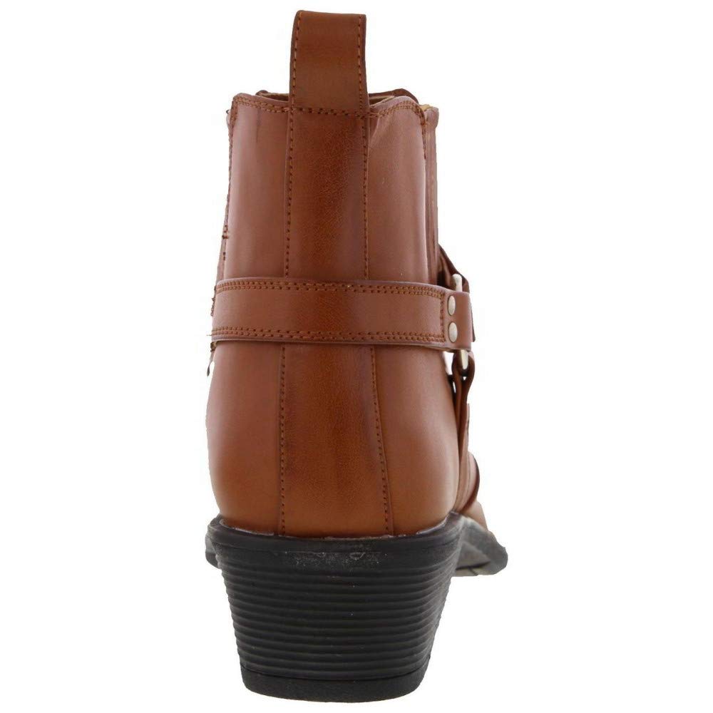 us brass cowboy boots in tan brown and black (7, black)