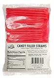 Sugar Candy Straws 240 Count Cherry Flavor Red Color
