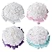TRUE LOVE GIFT White Bouquet for Bride 8.3 Inches - Wedding Bouquets With Diamond Soft Ribbons, Artificial Rose Bridal Holding Flowers for Bridesmaids