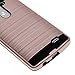 Kmall LG G3 D855 D851 Case, [Brushed Metal Texture] Heavy Duty Shockproof High Impact Resistant Durable Full Body [Maximum Drop Protection][Slim Fit] Hybrid Case Skin Cover Shell for LG G3[Rose Gold]