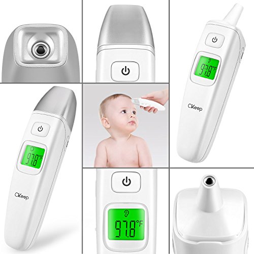 CKeep Digital Medical Thermometer Ear and Forehead for Baby and Toddler &Adults for Fever with FDA and CE approved - Thumbnail 2