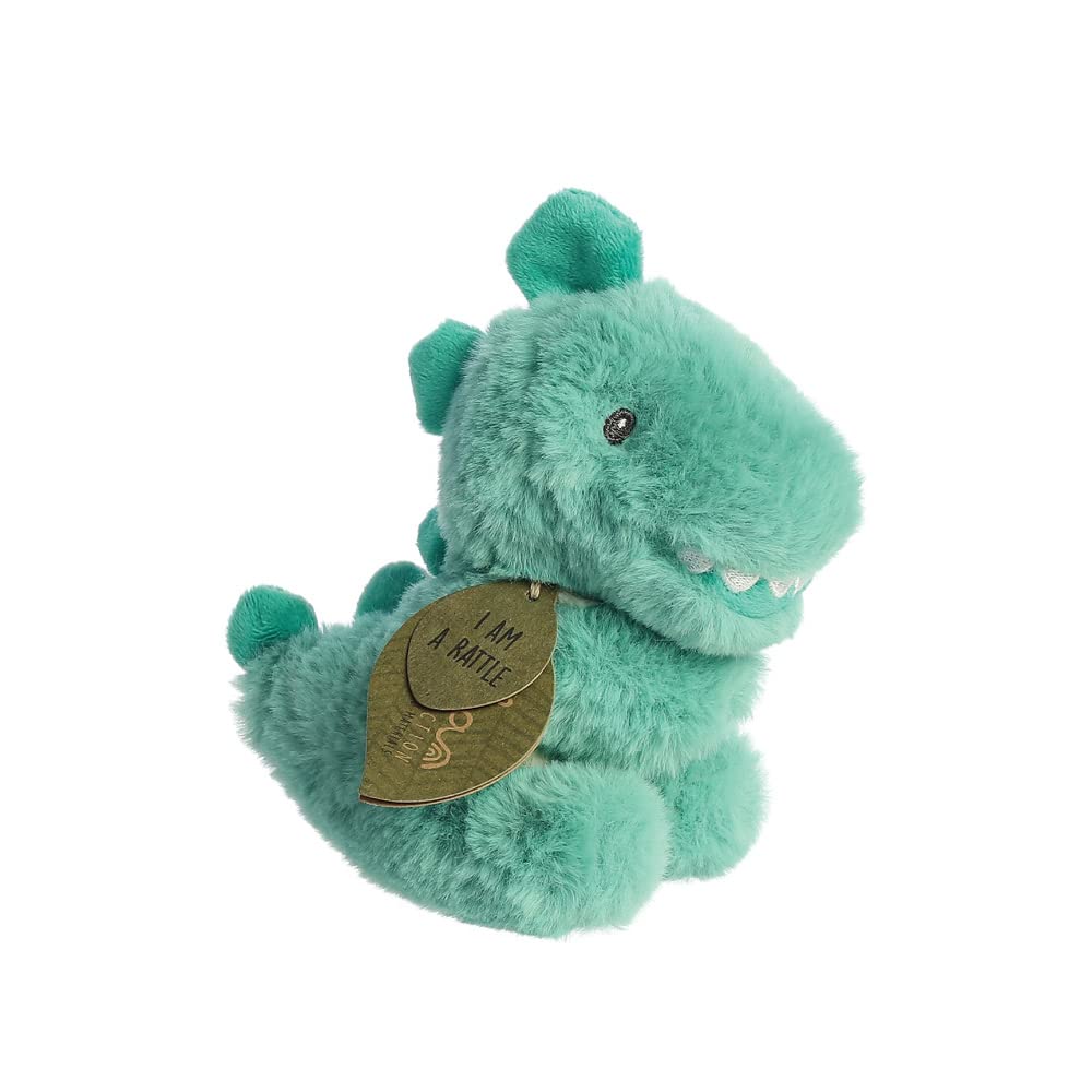 Aurora, 23332, ebba Baby Baby Eco Ryker Rex Dragon Rattle, 6In, Recycled Soft Toy, Green