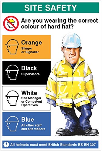 Caledonia Signs 56679 Sign, Are You Wearing The Correct Colour Hard Hat