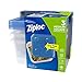Ziploc Food Storage Meal Prep Containers with One Press Seal, For Travel and Organization, Dishwasher Safe, Medium Square, 3 Count
