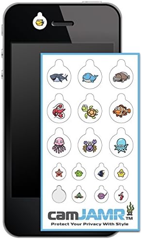 Webcam Cover (Includes 17 Web Camera Lens Covers! Removable &amp; Reusable) - camJAMR Under the Sea Pack