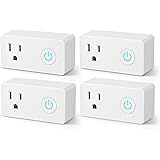 BN-LINK WiFi Heavy Duty Smart Plug Outlet, No Hub Required with Timer Function, White, Compatible with Alexa and Google Assis
