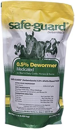Merck Animal SafeGuard Dewormer 0 5 Alfalfa Based Pellets 1lb