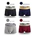 EYUSHIJIA Men's 4 Pack Comfortable Underwear Boxer Briefs(Large, D)